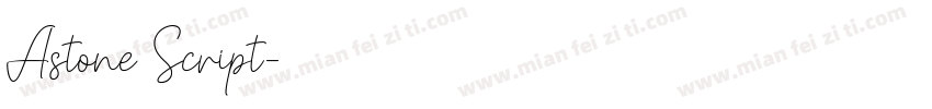 Astone Script字体转换
